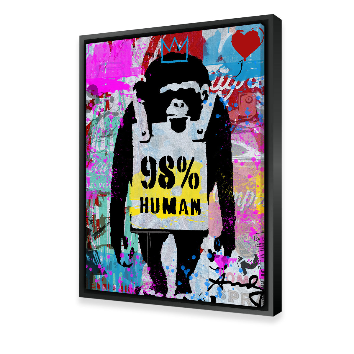98% Human Wall Art