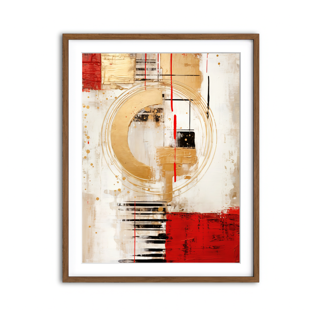 Framed Print 3x4 Walnut
