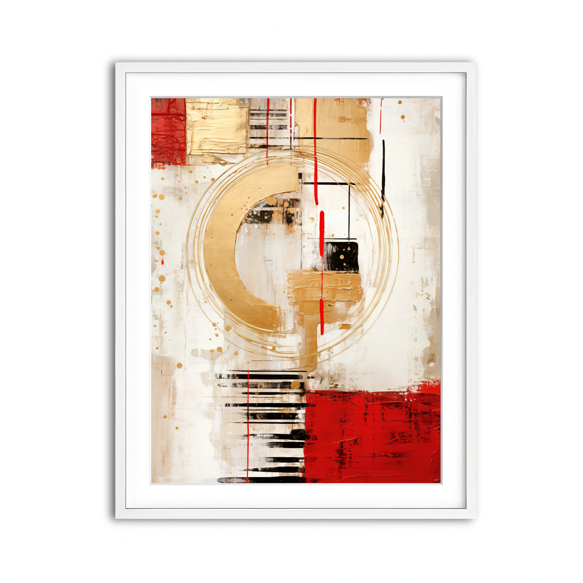 Framed Print 3x4 White