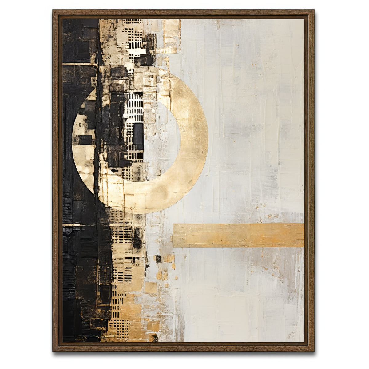 AUTO-MOCKUP WHITE | ABSTRACT ART Balance | 1 Piece | Walnut Framed Canvas | group=3x4
