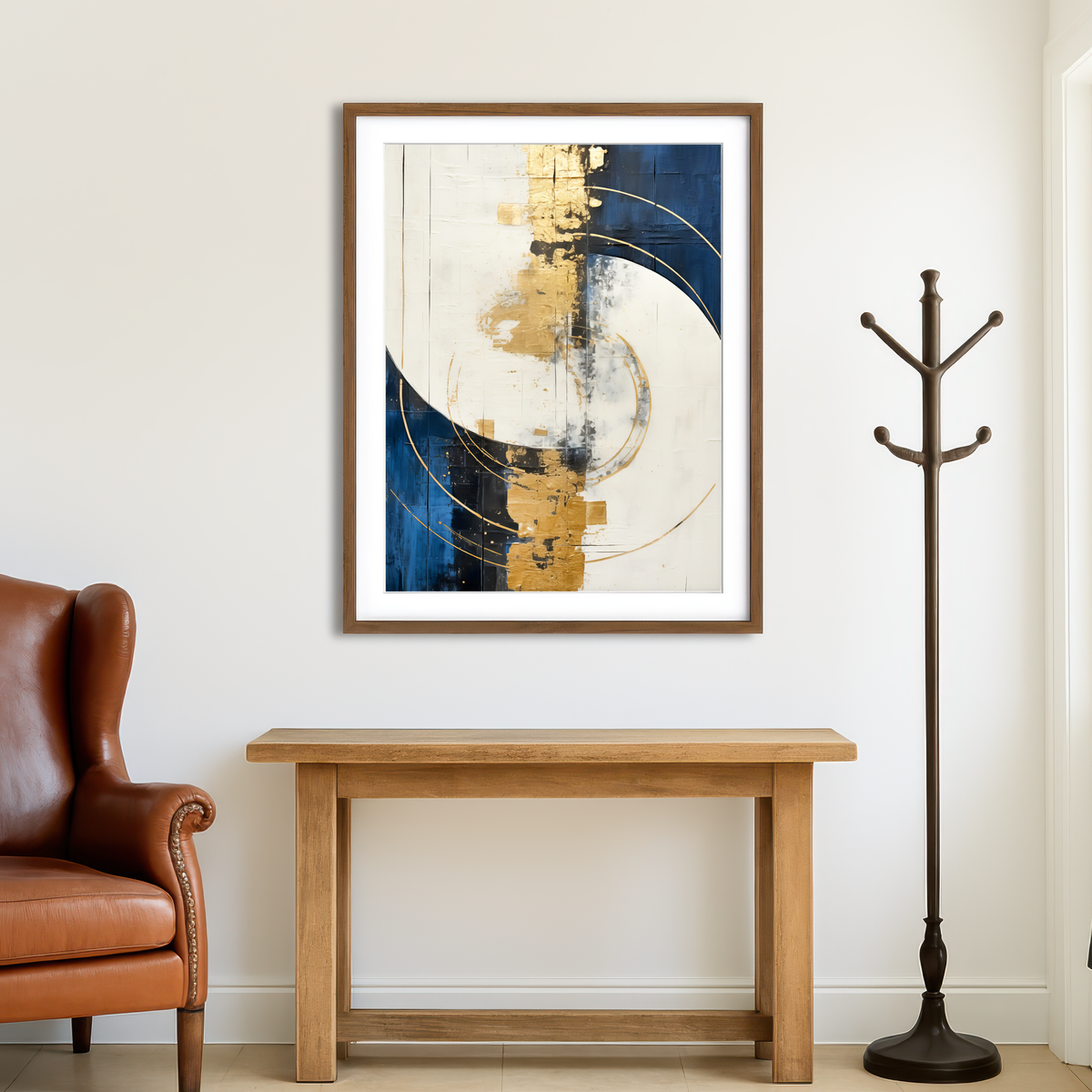 AUTO-MOCKUP ROOM | ABSTRACT ART Blazing Sun Wall Art