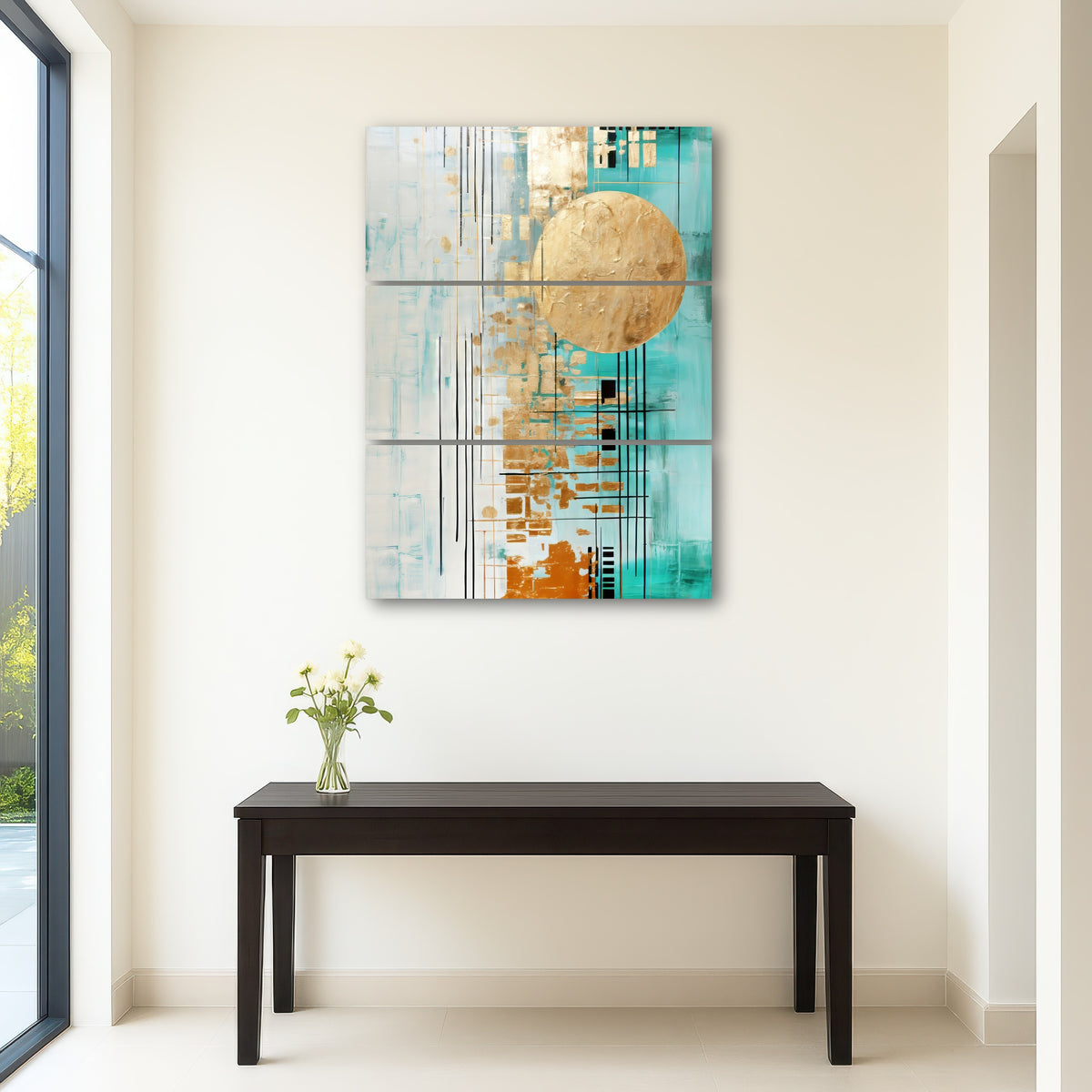 AUTO-MOCKUP ROOM | ABSTRACT ART Bright day