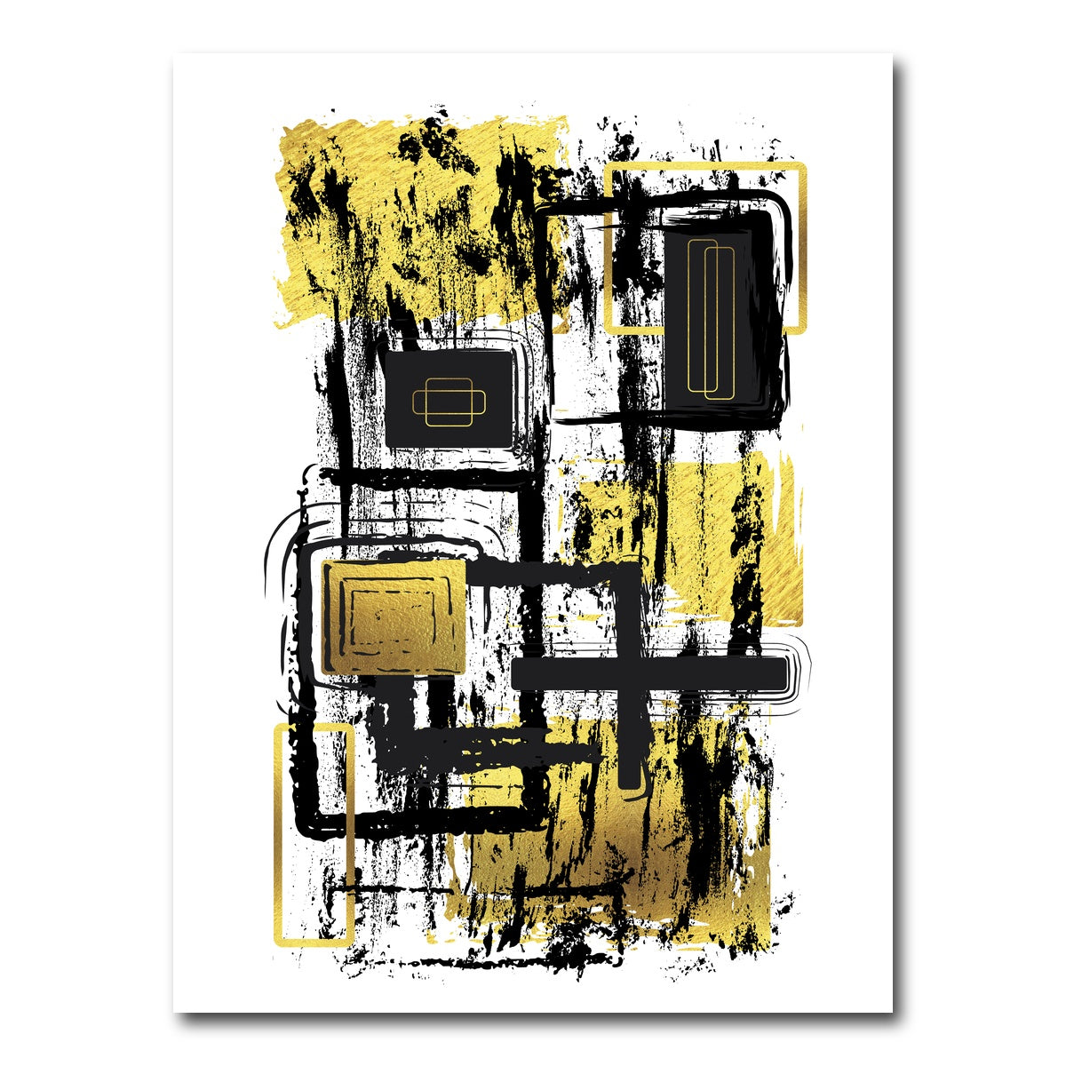 AUTO-MOCKUP WHITE | ABSTRACT ART Construction Plan | 1 Piece | Gallery Wrap Canvas | group=3x4