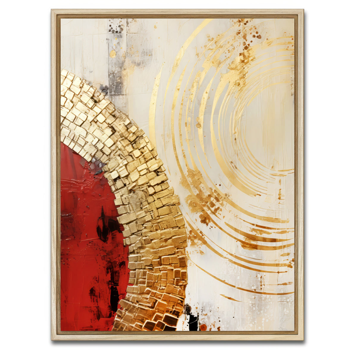 AUTO-MOCKUP WHITE | ABSTRACT ART Contact | 1 Piece | Natural Framed Canvas | group=3x4
