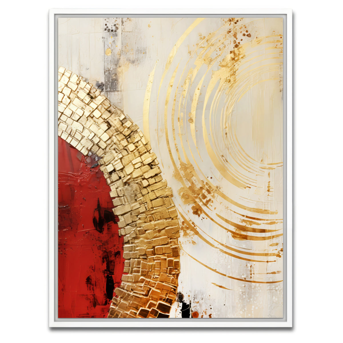 AUTO-MOCKUP WHITE | ABSTRACT ART Contact | 1 Piece | White Framed Canvas | group=3x4
