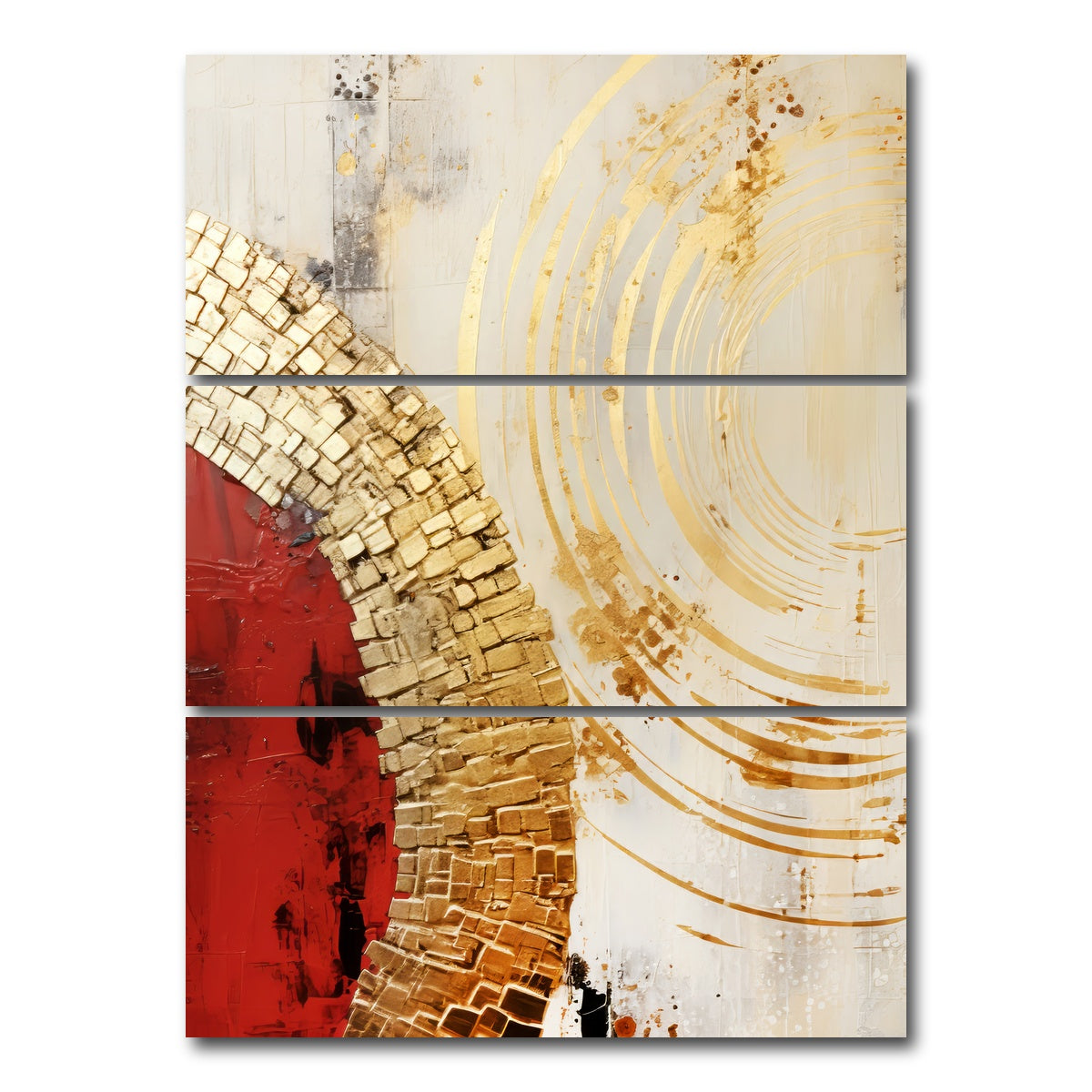 AUTO-MOCKUP WHITE | ABSTRACT ART Contact | 3 Piece | Gallery Wrap Canvas | group=8x18_stacked