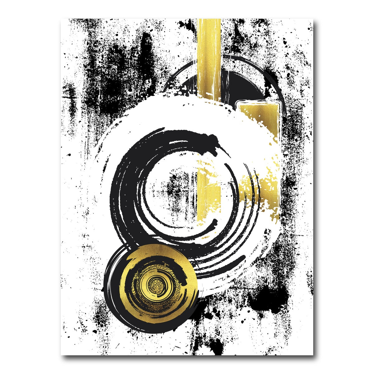 AUTO-MOCKUP WHITE | ABSTRACT ART Dynamic shapes | 1 Piece | Gallery Wrap Canvas | group=3x4