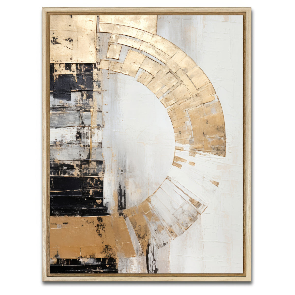 AUTO-MOCKUP WHITE | ABSTRACT ART Energy field | 1 Piece | Natural Framed Canvas | group=3x4