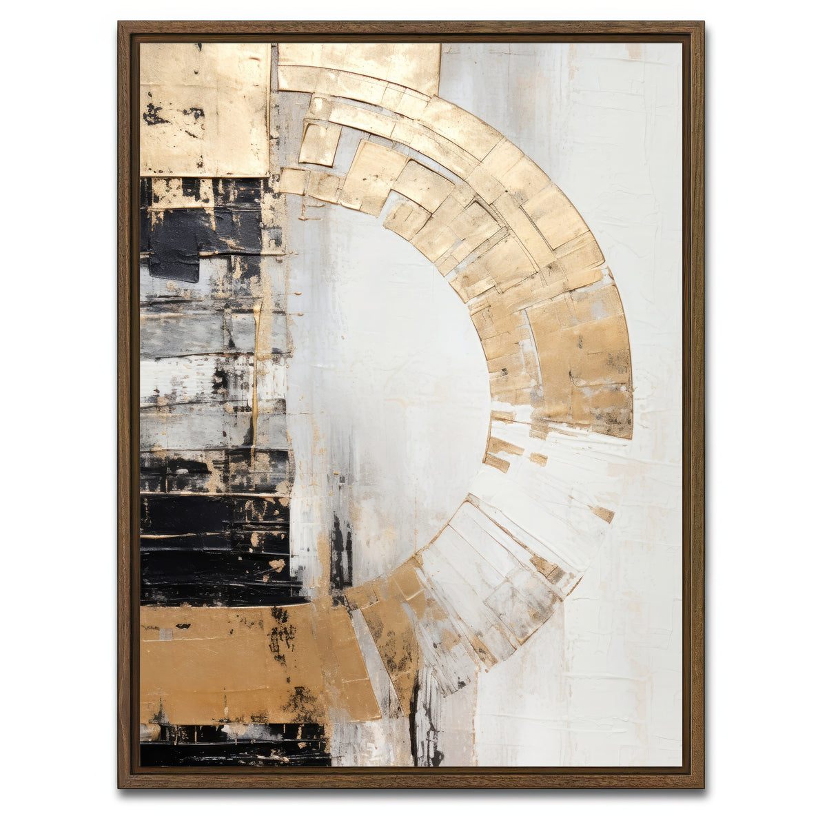 AUTO-MOCKUP WHITE | ABSTRACT ART Energy field | 1 Piece | Walnut Framed Canvas | group=3x4