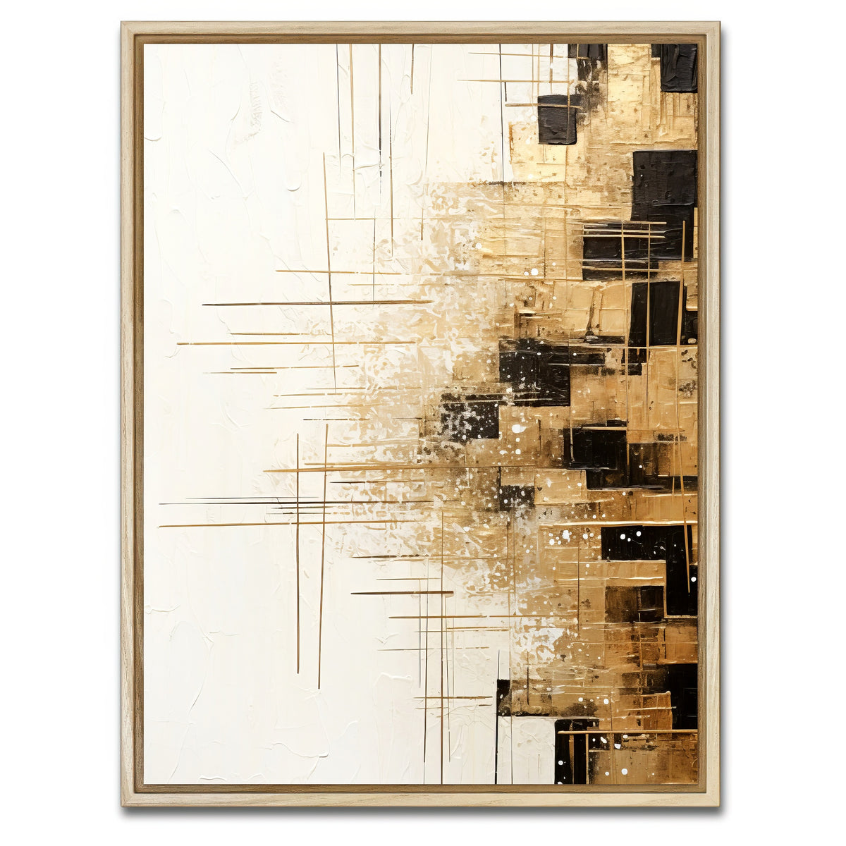 AUTO-MOCKUP WHITE | ABSTRACT ART Growth | 1 Piece | Natural Framed Canvas | group=3x4
