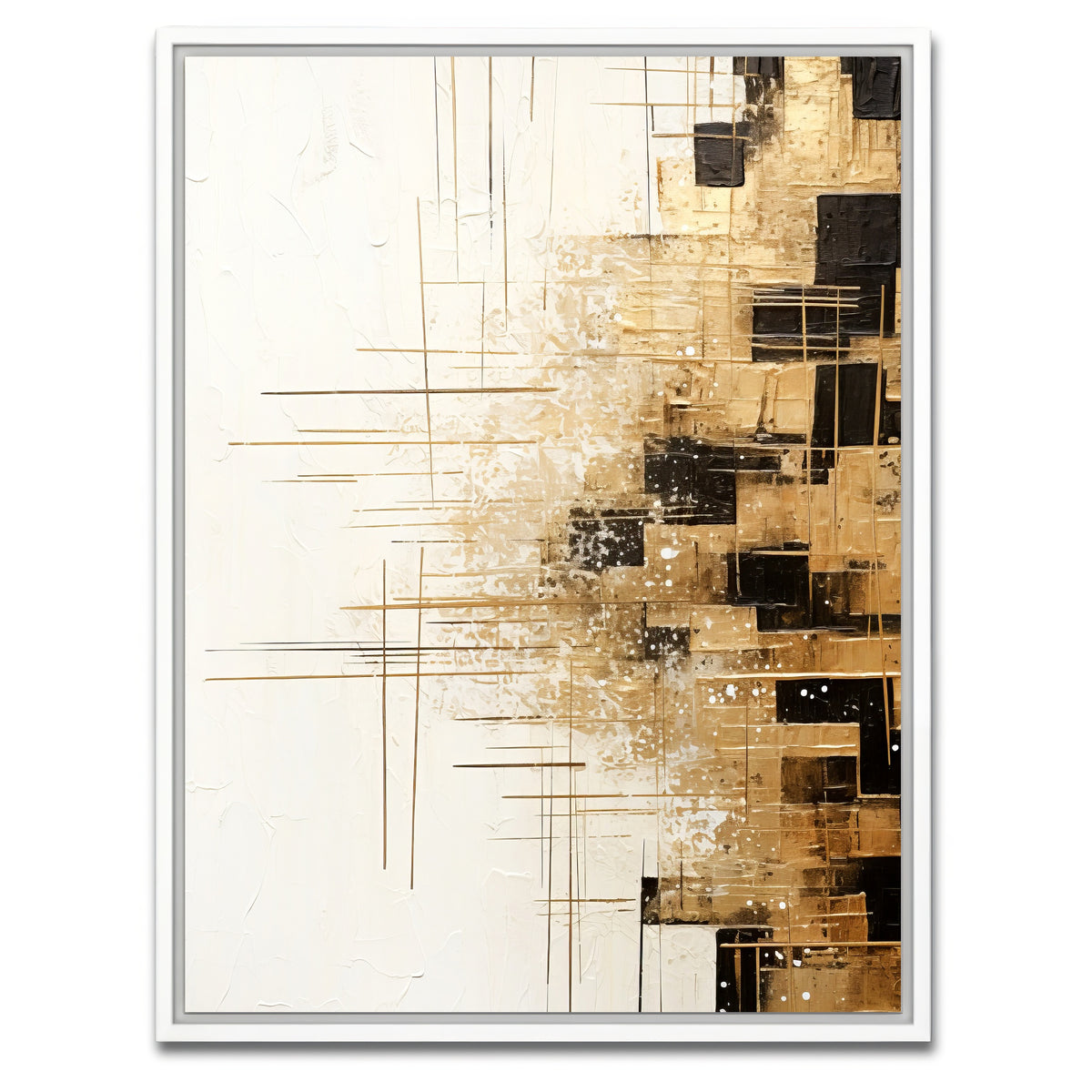 AUTO-MOCKUP WHITE | ABSTRACT ART Growth | 1 Piece | White Framed Canvas | group=3x4