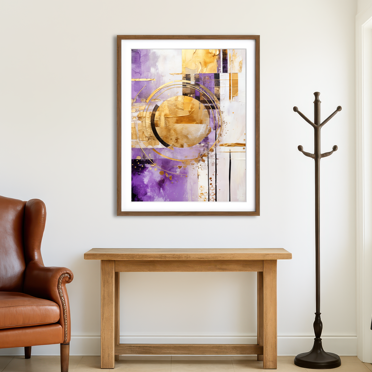 AUTO-MOCKUP ROOM | ABSTRACT ART Happiness Wall Art