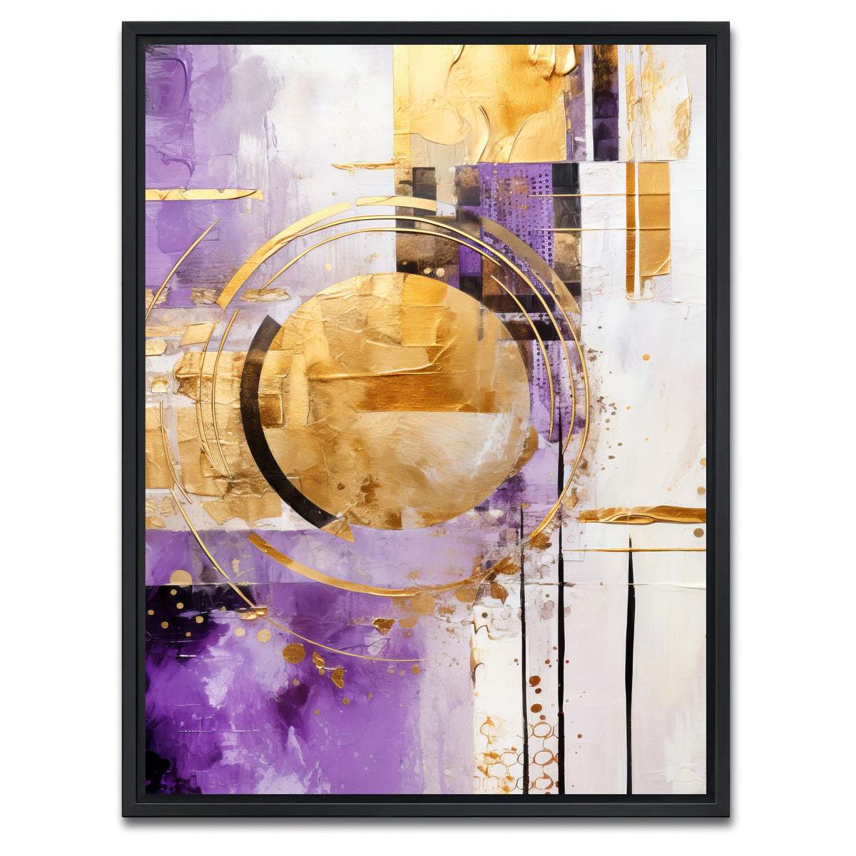 AUTO-MOCKUP WHITE | ABSTRACT ART Happiness | 1 Piece | Black Framed Canvas | group=3x4