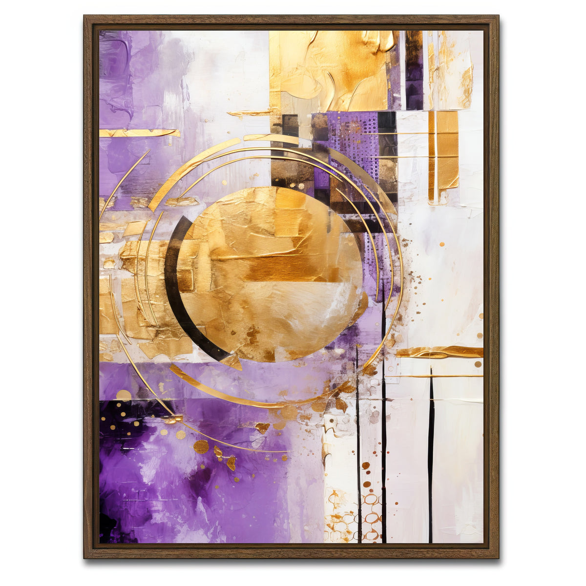 AUTO-MOCKUP WHITE | ABSTRACT ART Happiness | 1 Piece | Walnut Framed Canvas | group=3x4