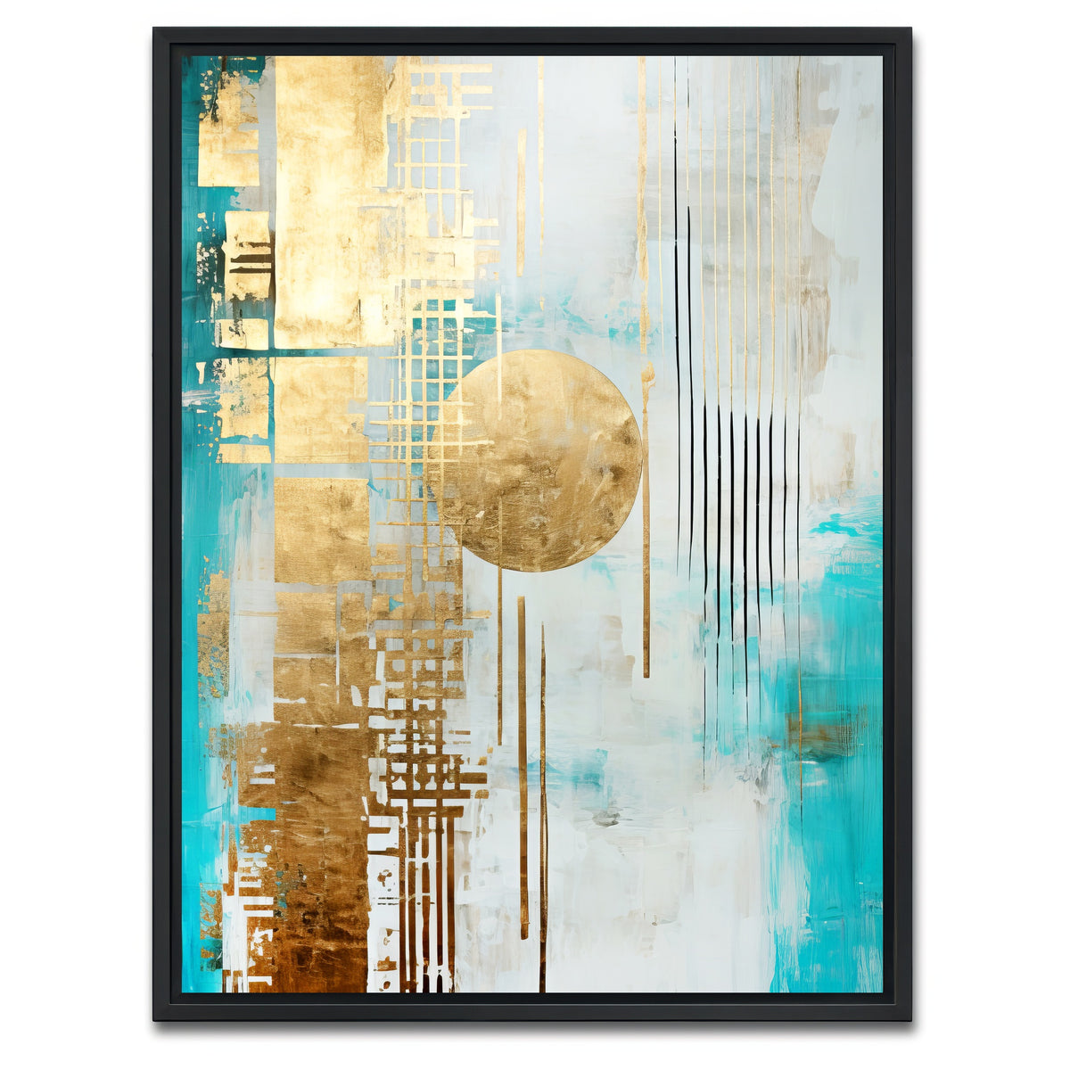 AUTO-MOCKUP WHITE | ABSTRACT ART Heaven's gate | 1 Piece | Black Framed Canvas | group=3x4