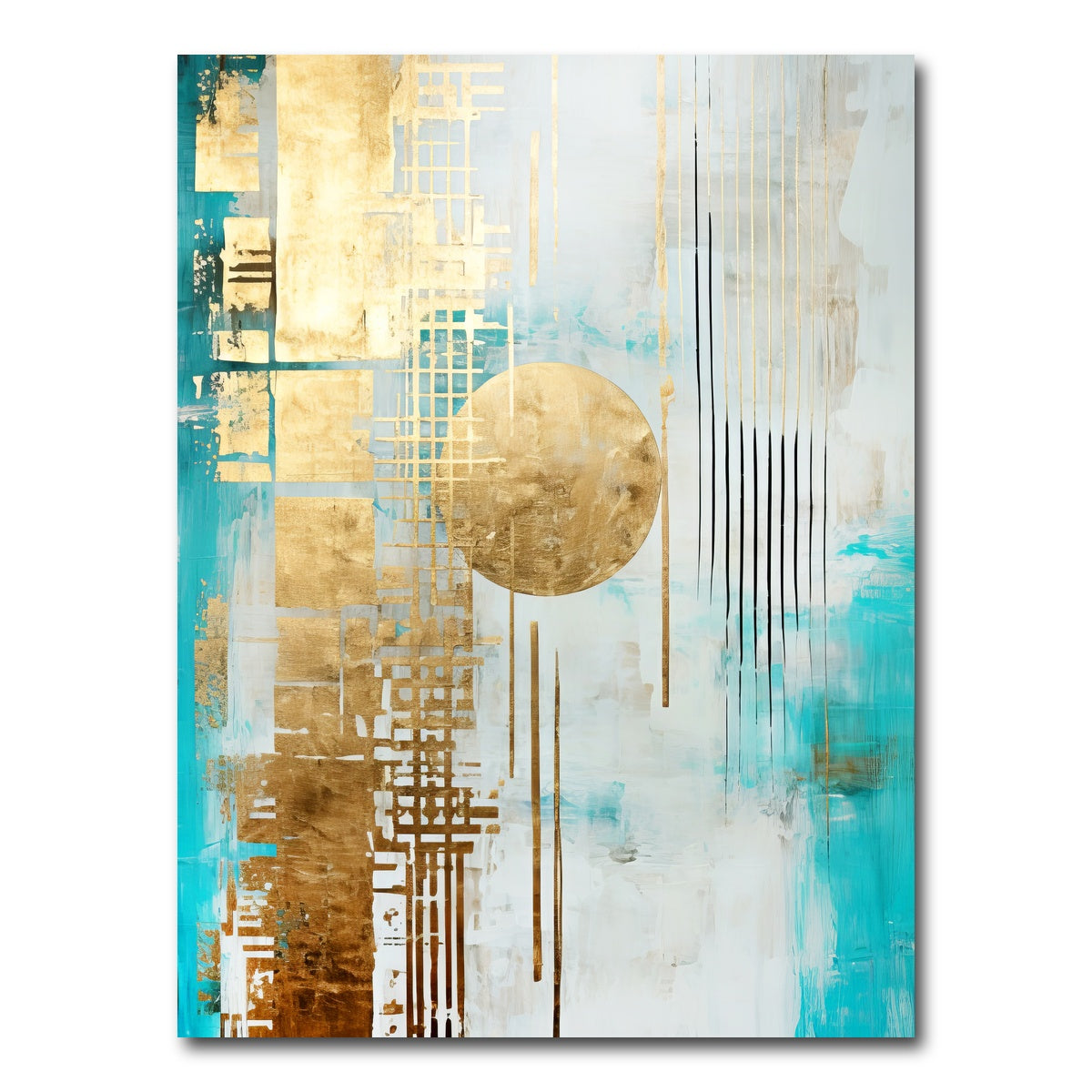 AUTO-MOCKUP WHITE | ABSTRACT ART Heaven's gate | 1 Piece | Gallery Wrap Canvas | group=3x4