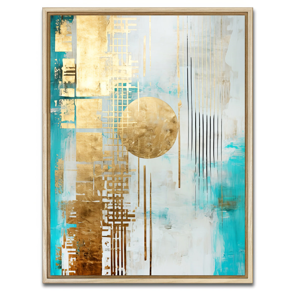 AUTO-MOCKUP WHITE | ABSTRACT ART Heaven's gate | 1 Piece | Natural Framed Canvas | group=3x4