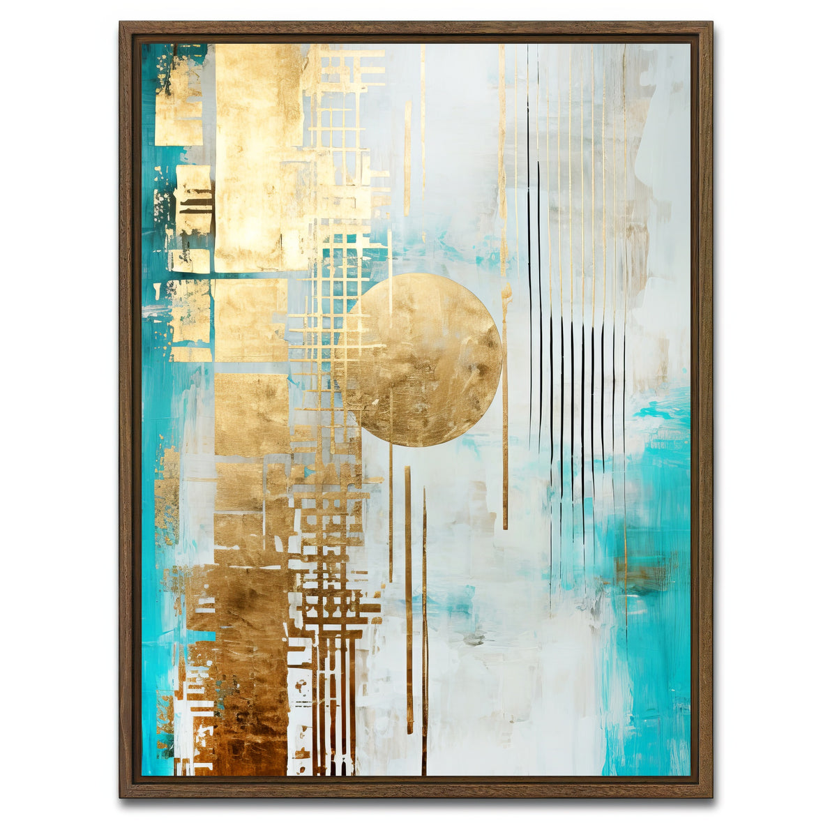 AUTO-MOCKUP WHITE | ABSTRACT ART Heaven's gate | 1 Piece | Walnut Framed Canvas | group=3x4
