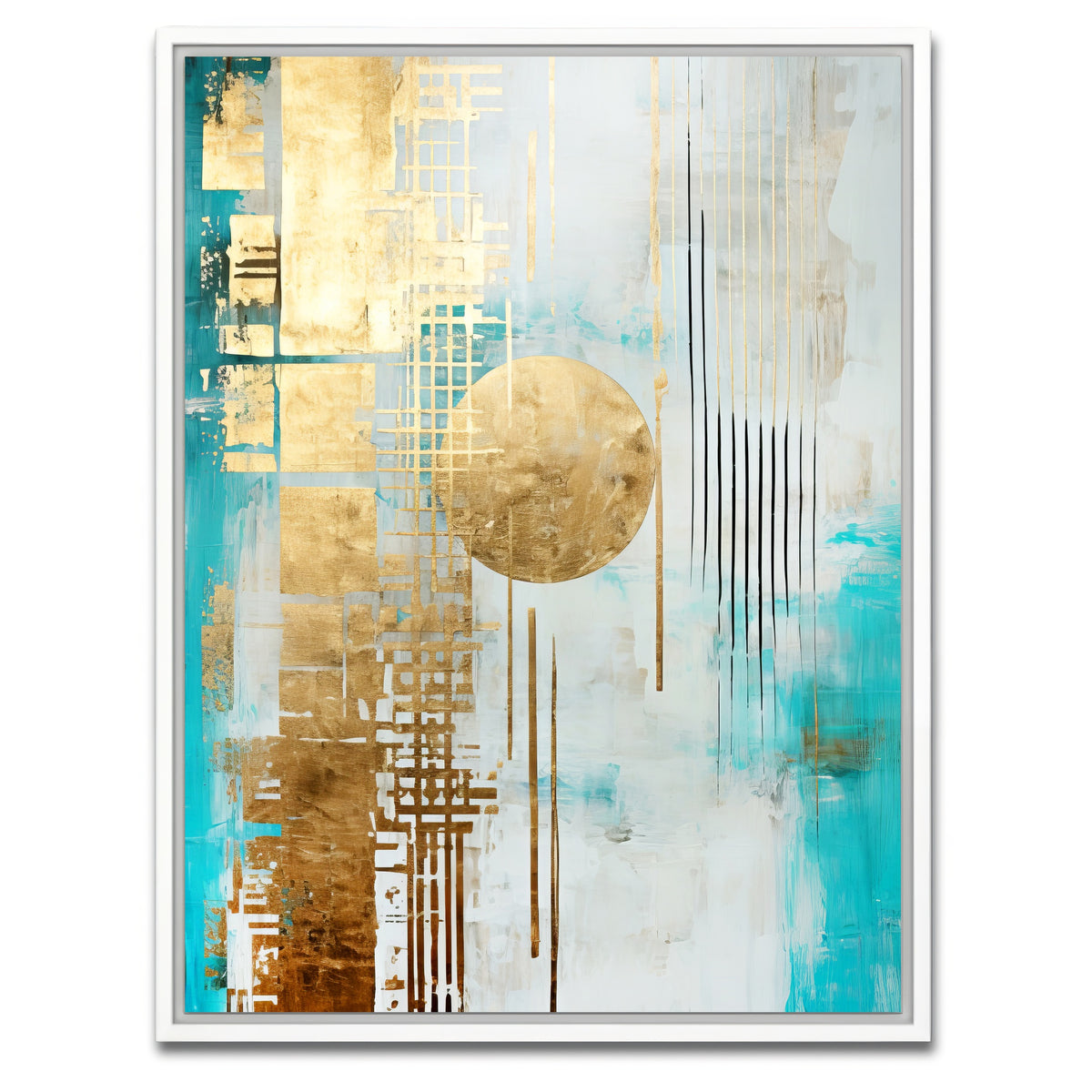 AUTO-MOCKUP WHITE | ABSTRACT ART Heaven's gate | 1 Piece | White Framed Canvas | group=3x4