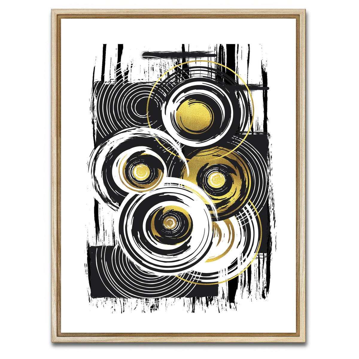 AUTO-MOCKUP WHITE | ABSTRACT ART Heavy Load | 1 Piece | Natural Framed Canvas | group=3x4
