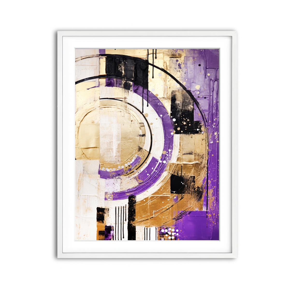 Framed Print 3x4 White