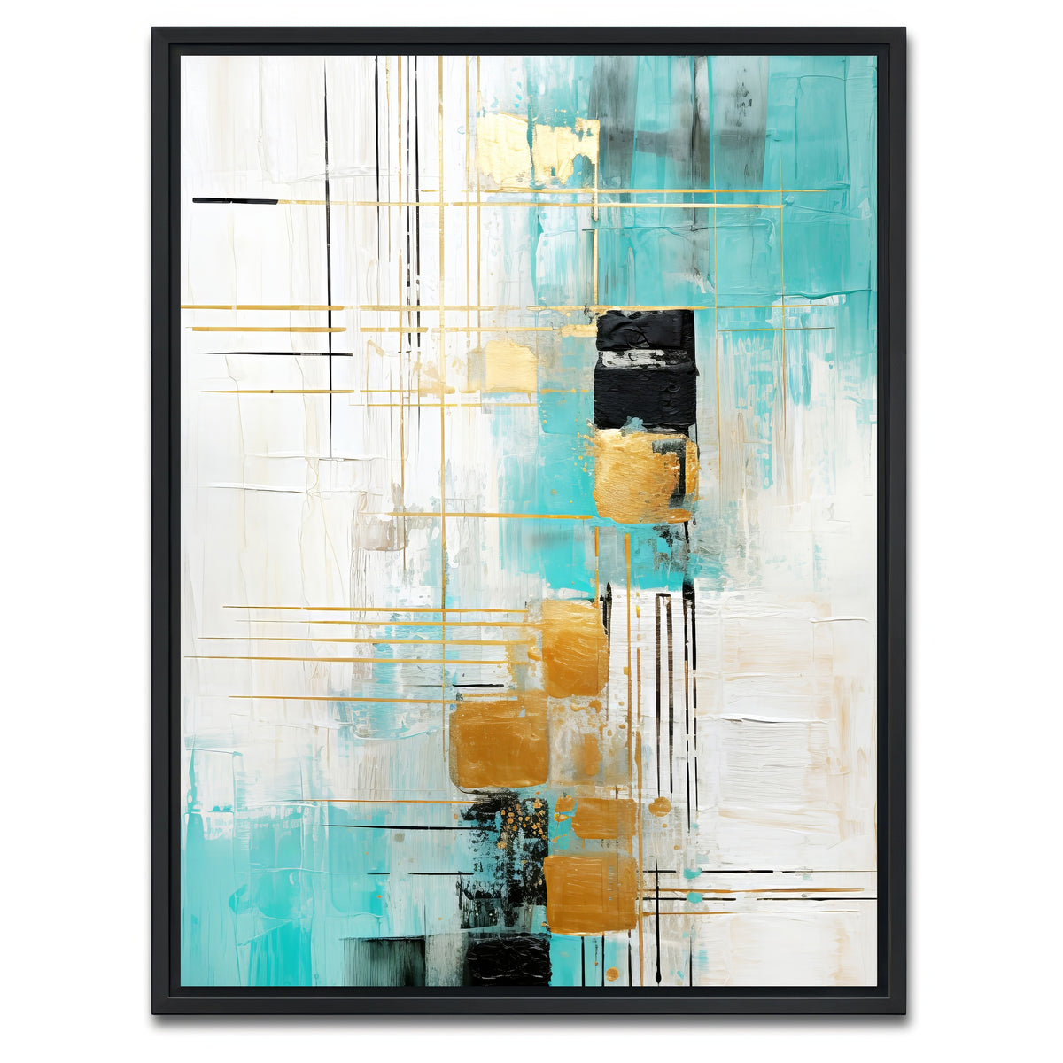 AUTO-MOCKUP WHITE | ABSTRACT ART Life Decisions | 1 Piece | Black Framed Canvas | group=3x4