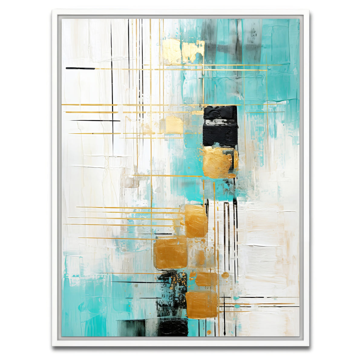 AUTO-MOCKUP WHITE | ABSTRACT ART Life Decisions | 1 Piece | White Framed Canvas | group=3x4