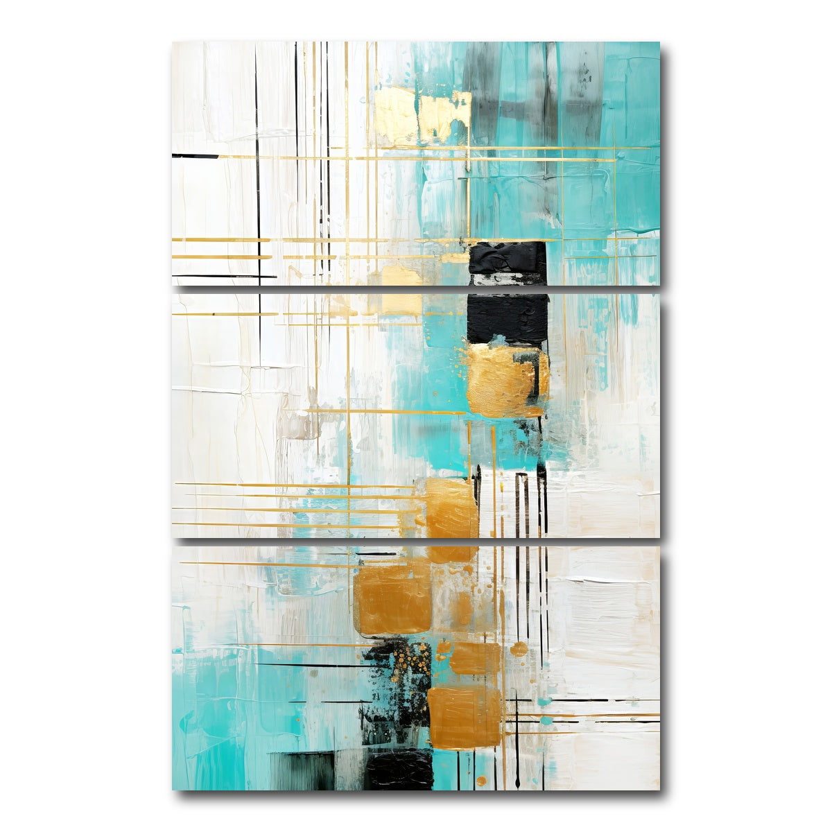 AUTO-MOCKUP WHITE | ABSTRACT ART Life Decisions | 3 Piece | Gallery Wrap Canvas | group=12x24_stacked