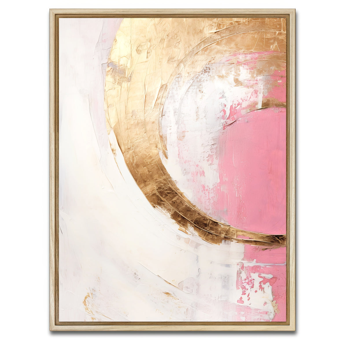 AUTO-MOCKUP WHITE | ABSTRACT ART Lightness of being | 1 Piece | Natural Framed Canvas | group=3x4