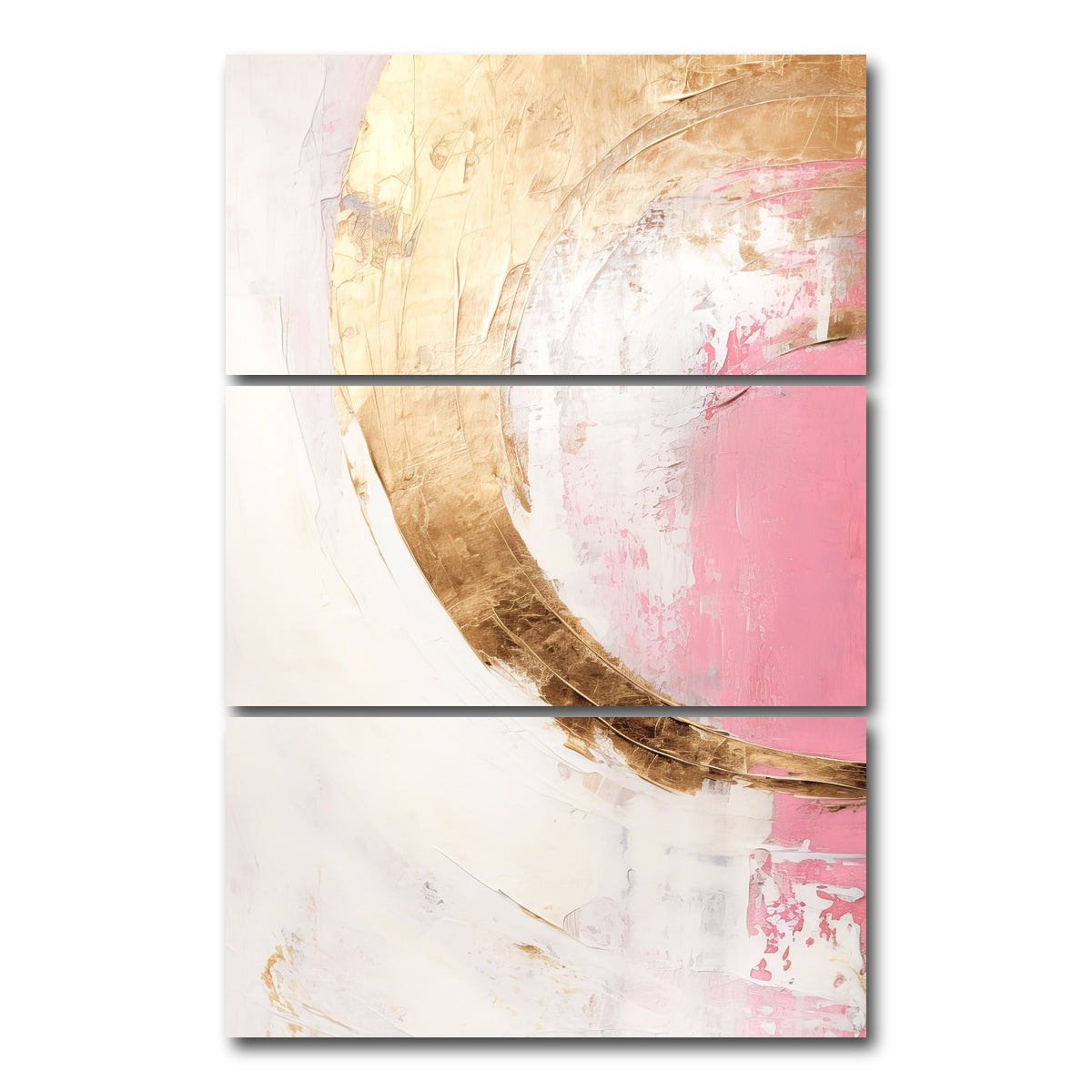AUTO-MOCKUP WHITE | ABSTRACT ART Lightness of being | 3 Piece | Gallery Wrap Canvas | group=12x24_stacked