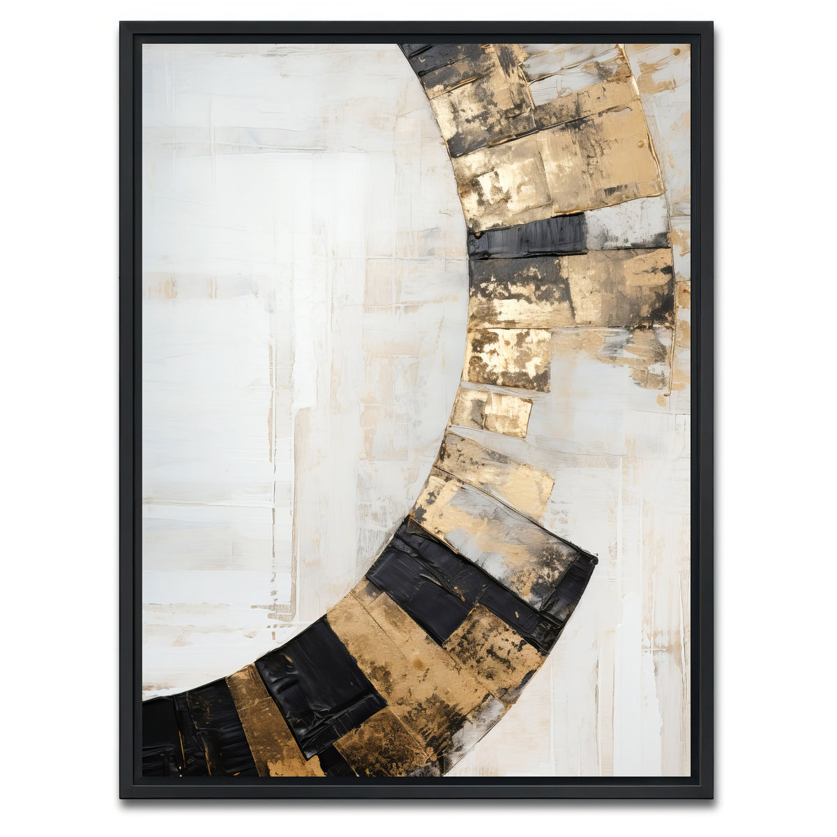 AUTO-MOCKUP WHITE | ABSTRACT ART Passage of time | 1 Piece | Black Framed Canvas | group=3x4