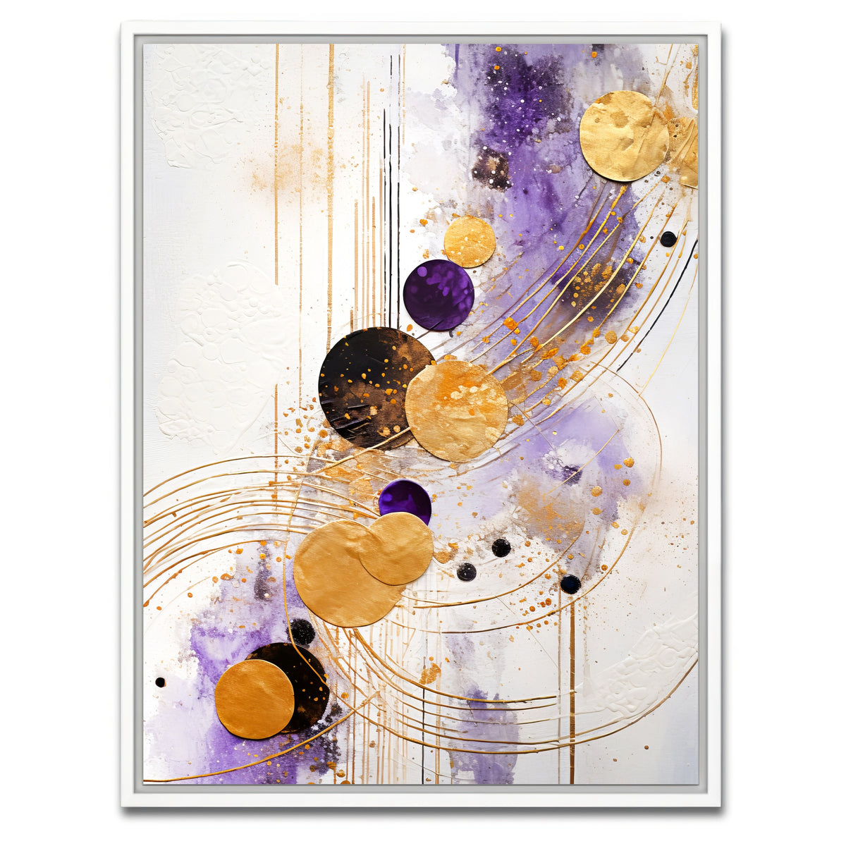 AUTO-MOCKUP WHITE | ABSTRACT ART Pleasure | 1 Piece | White Framed Canvas | group=3x4