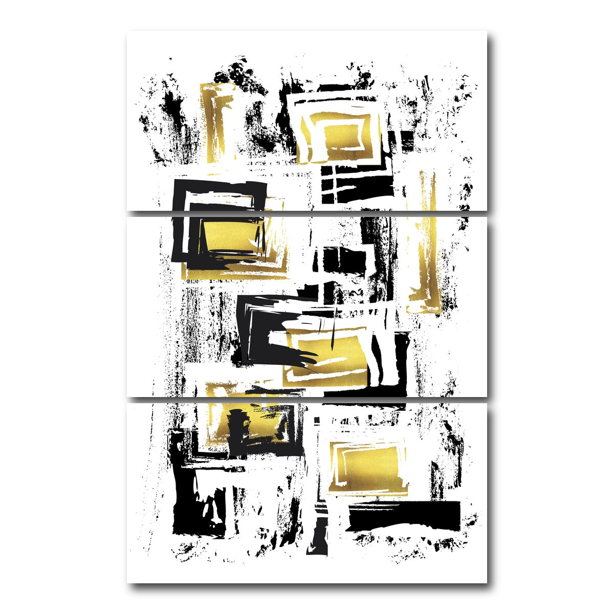 AUTO-MOCKUP WHITE | ABSTRACT ART Squaremania | 3 Piece | Gallery Wrap Canvas | group=12x24_stacked