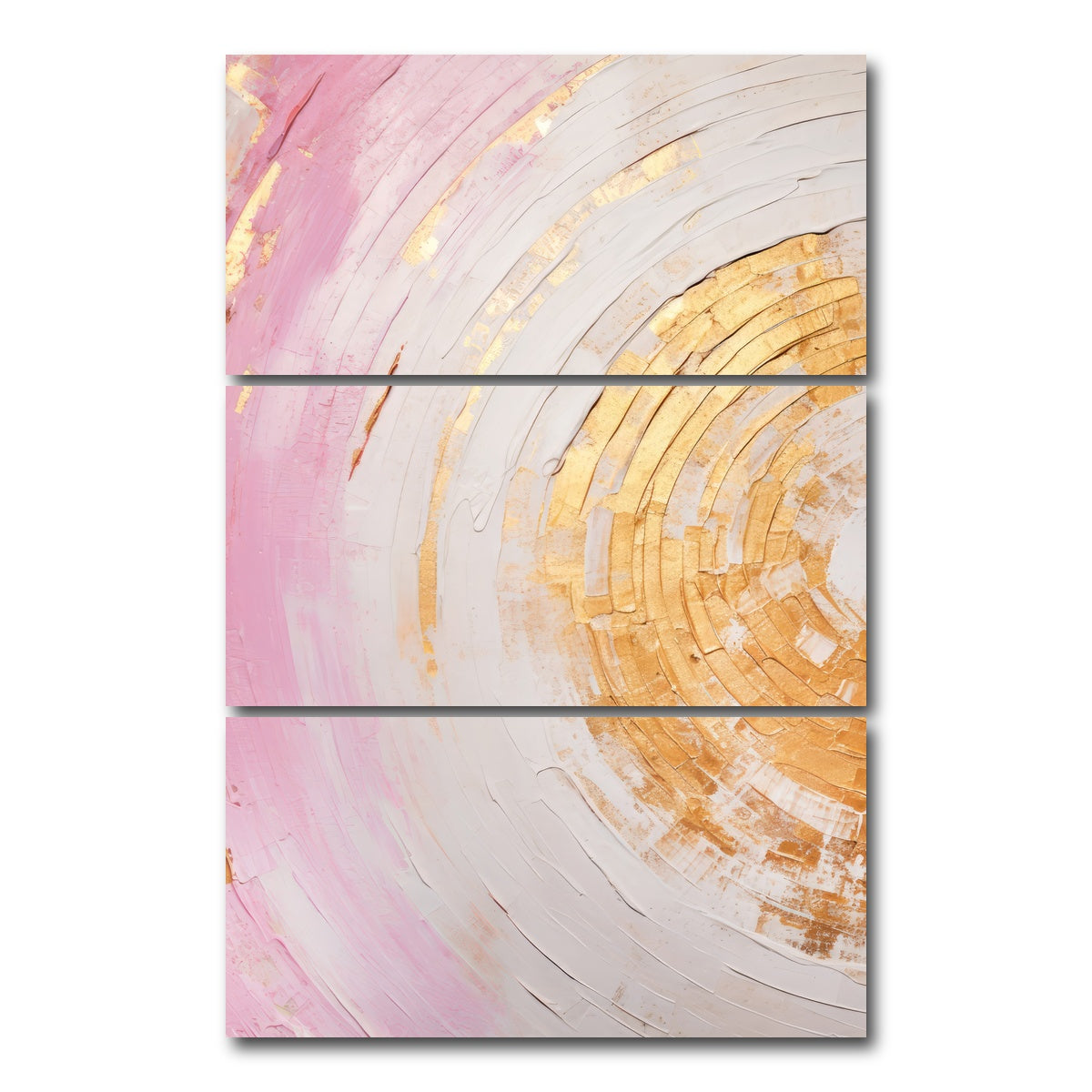 AUTO-MOCKUP WHITE | ABSTRACT ART Structures of time | 3 Piece | Gallery Wrap Canvas | group=12x24_stacked
