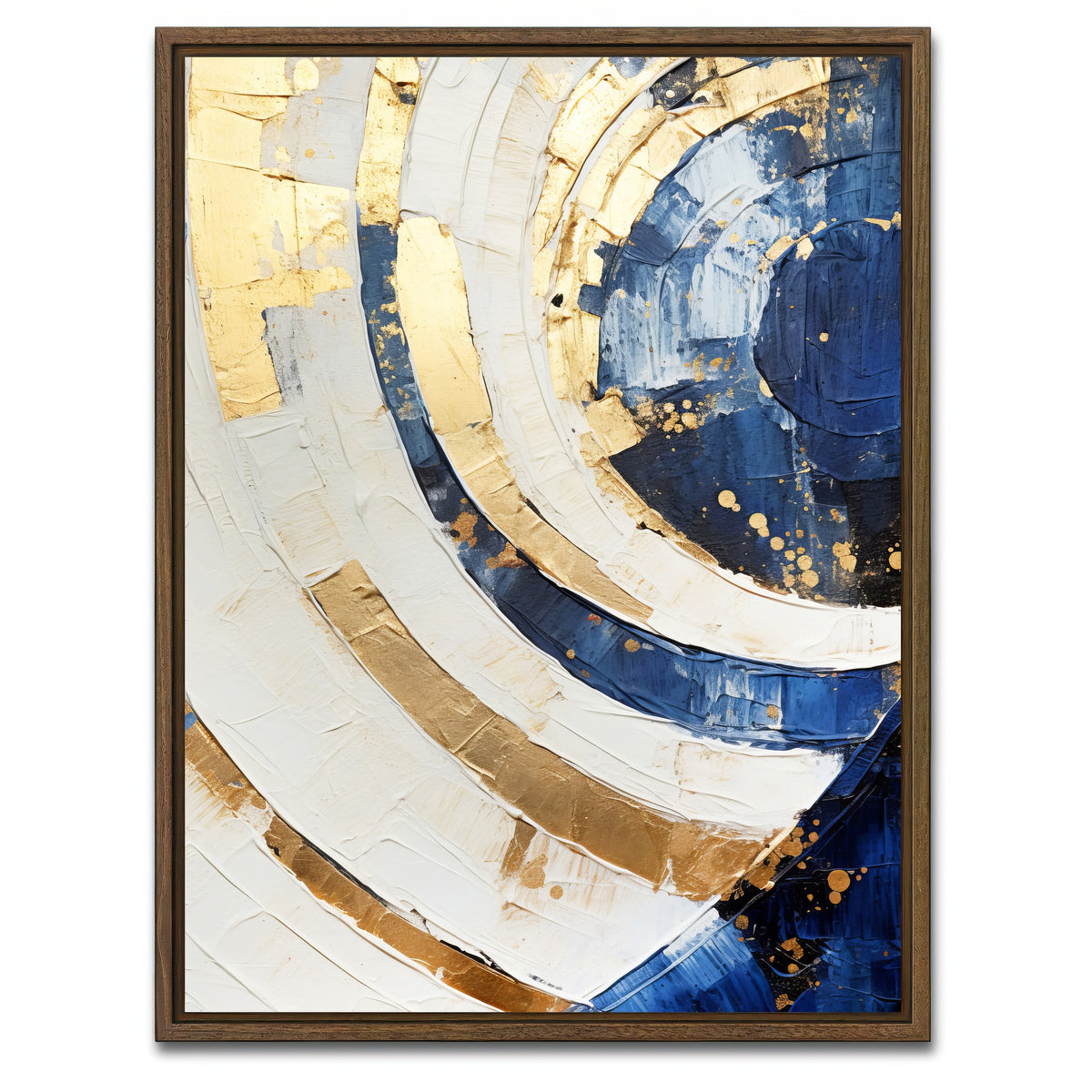 AUTO-MOCKUP WHITE | ABSTRACT ART Sunlight | 1 Piece | Walnut Framed Canvas | group=3x4