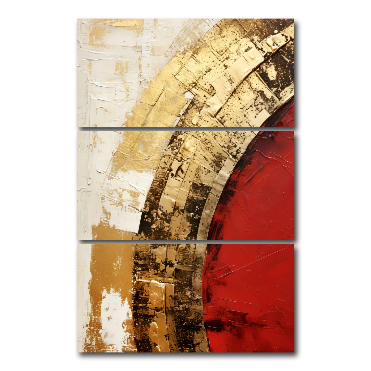 AUTO-MOCKUP WHITE | ABSTRACT ART Surprise | 3 Piece | Gallery Wrap Canvas | group=12x24_stacked