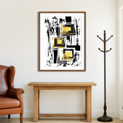 AUTO-MOCKUP ROOM | ABSTRACT ART Urban Patterns Wall Art