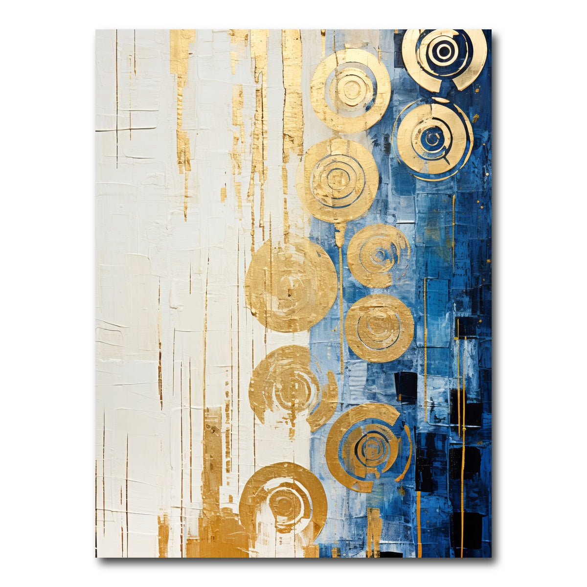 AUTO-MOCKUP WHITE | ABSTRACT ART Water Splashes | 1 Piece | Gallery Wrap Canvas | group=3x4