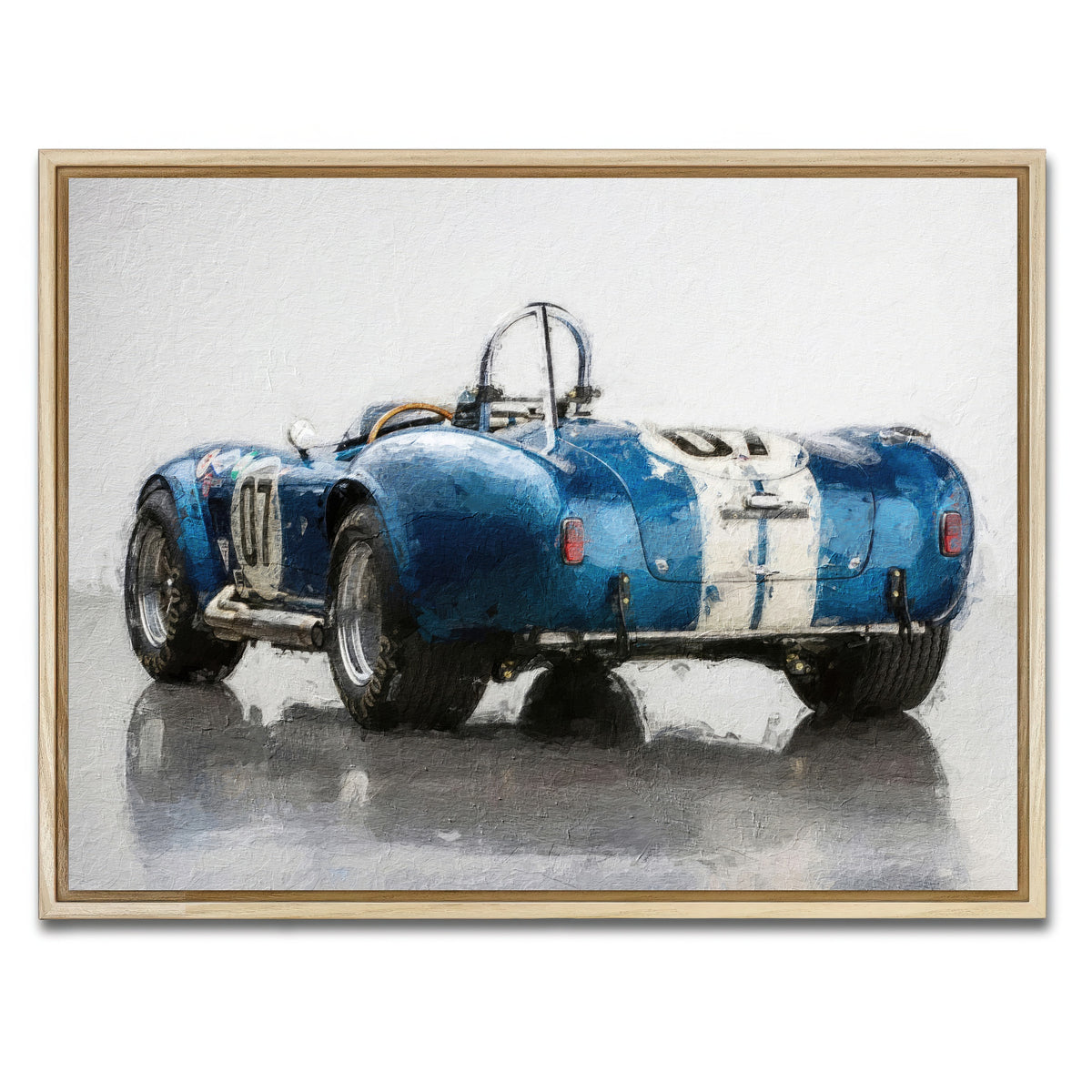 AUTO-MOCKUP WHITE | AC Cobra 3 | 1 Piece | Natural Framed Canvas | group=4x3
