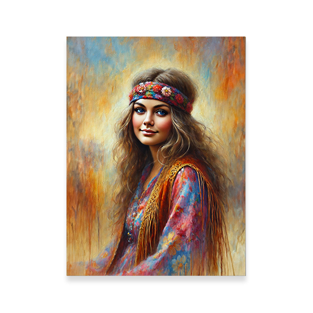 A Hippie Beauty Wall Art