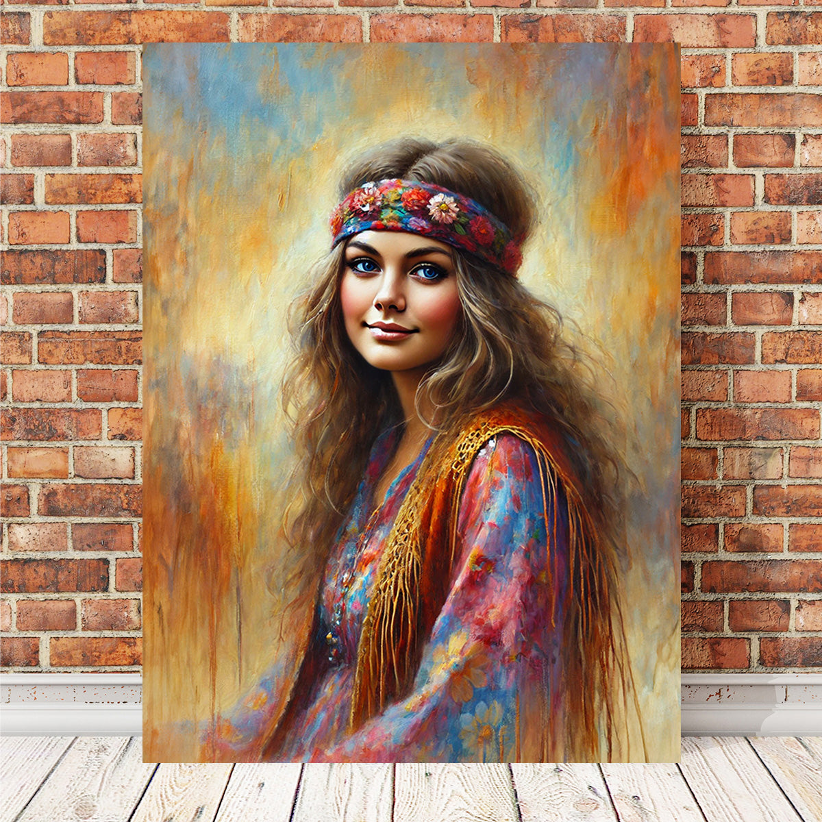 A Hippie Beauty Wall Art