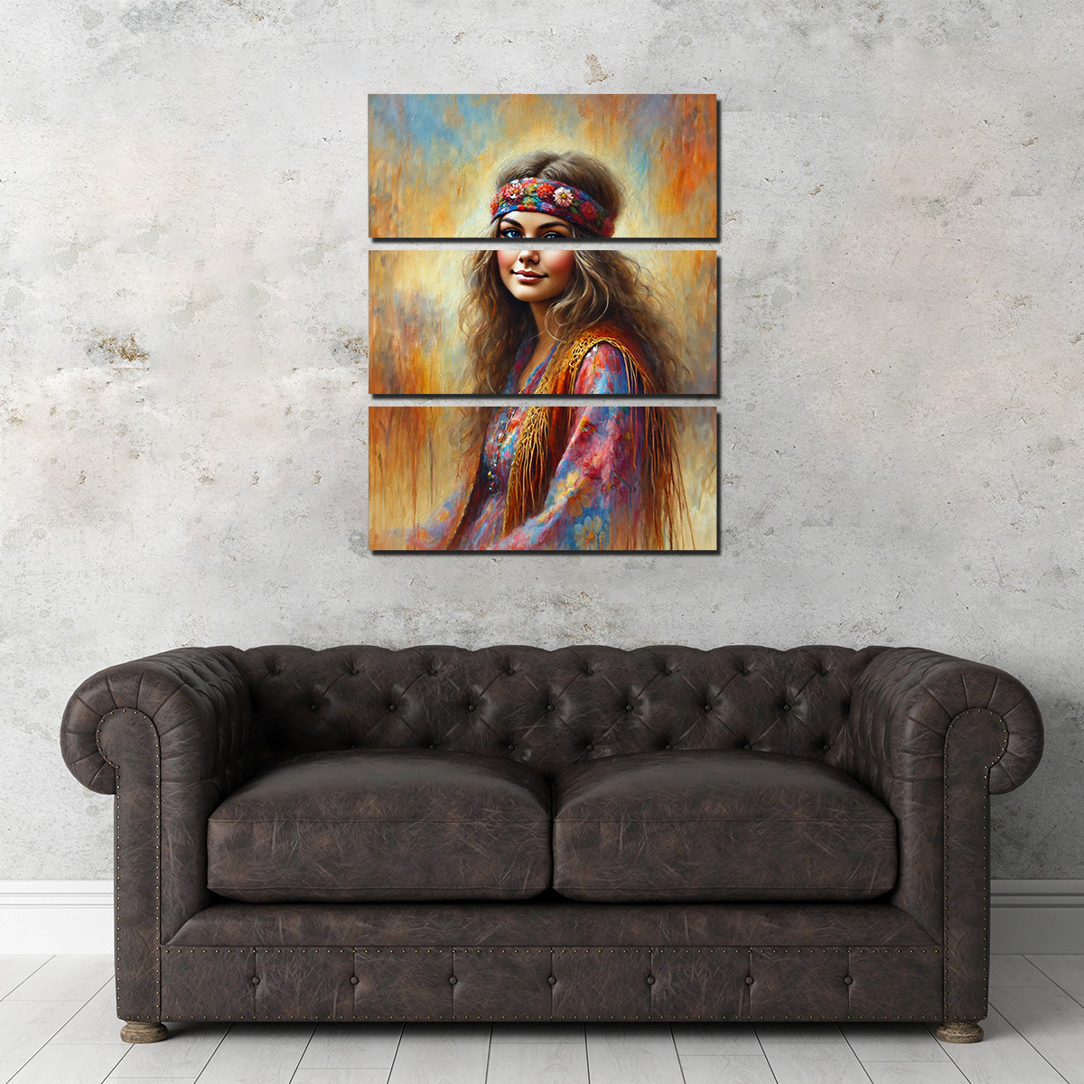 A Hippie Beauty Wall Art