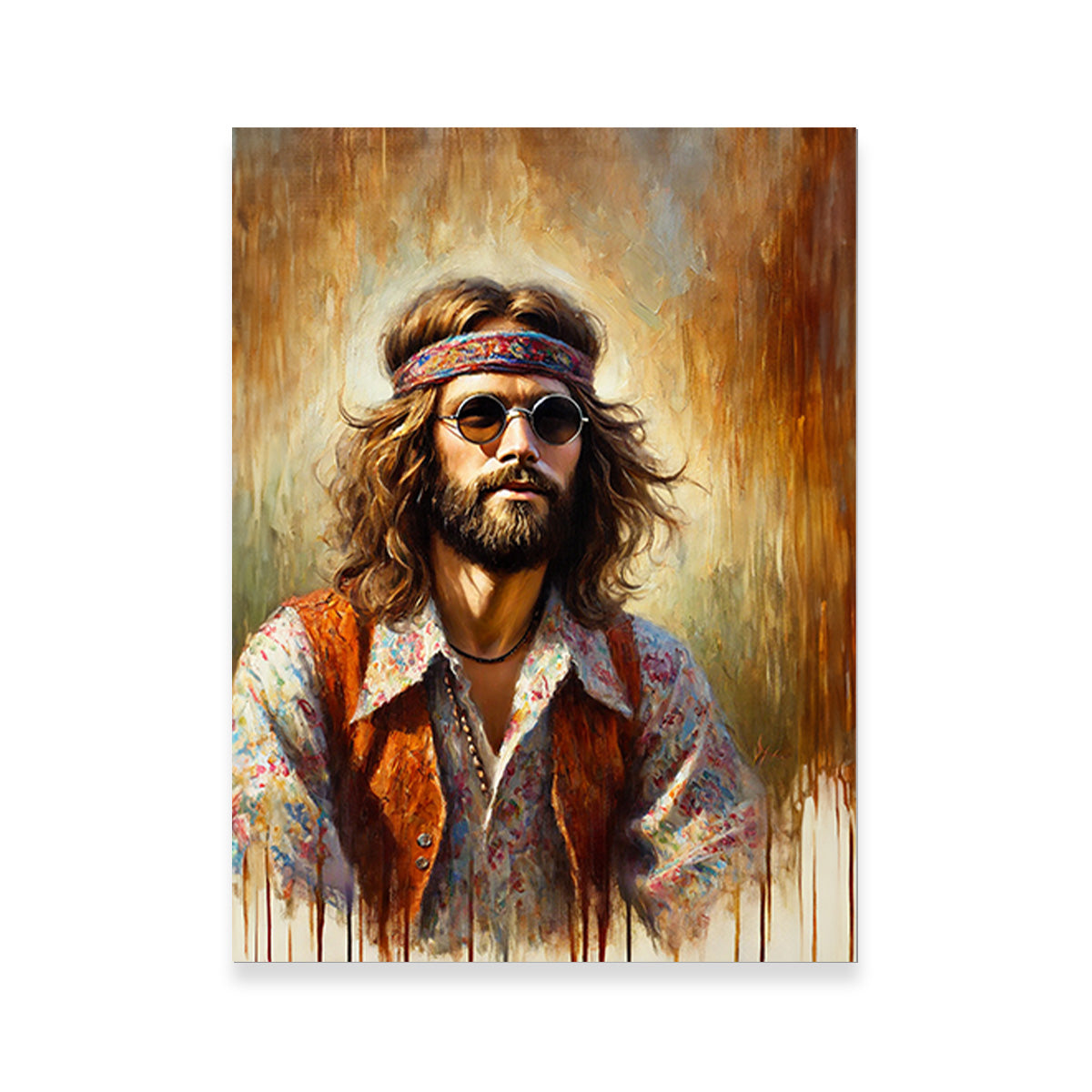A Hippie Man Wall Art