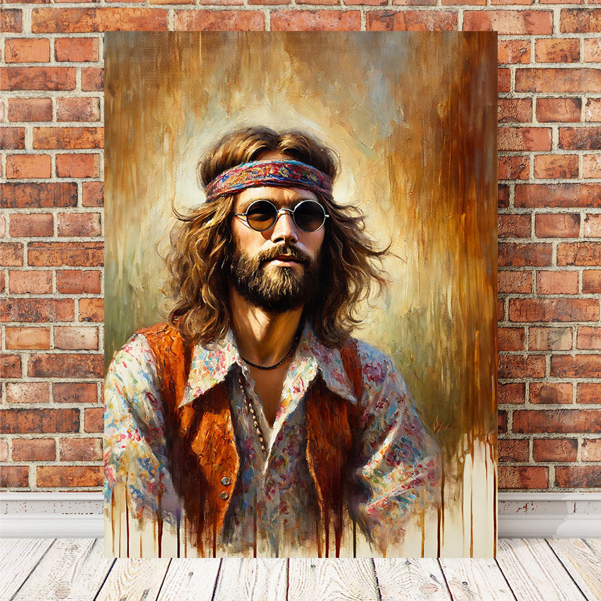 A Hippie Man Wall Art