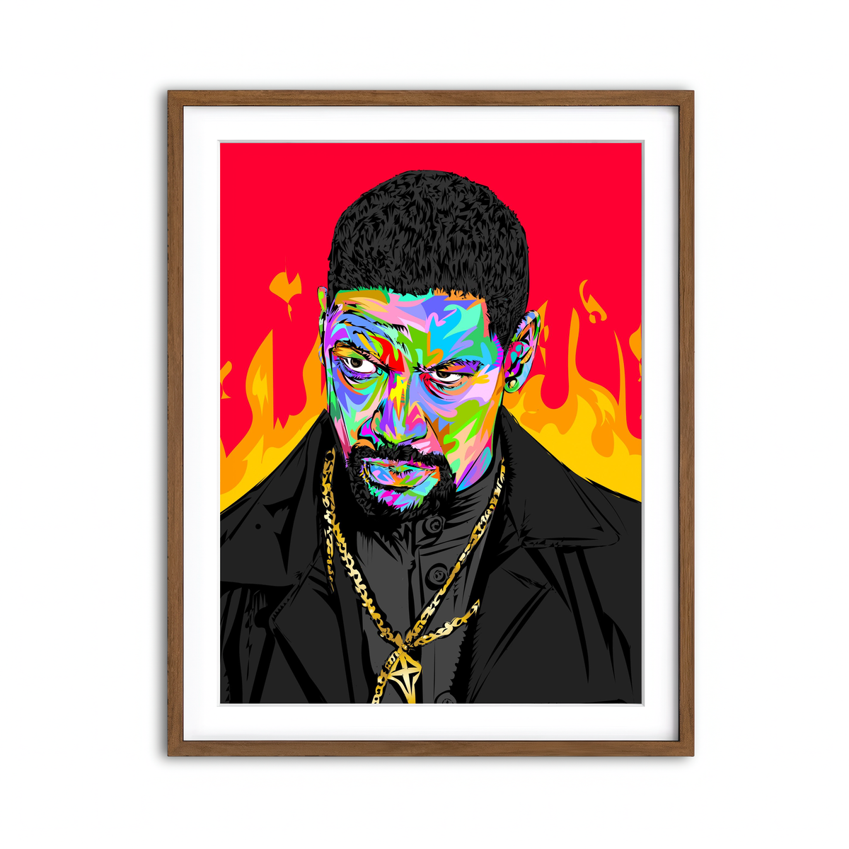 Framed Print 3x4 Walnut