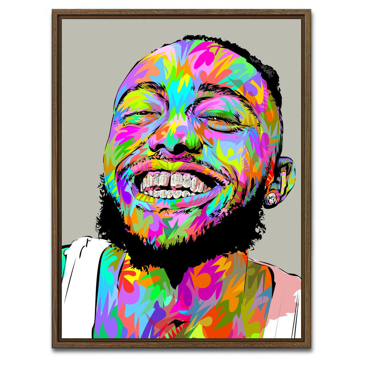 AUTO-MOCKUP WHITE | AMEE | 1 Piece | Walnut Framed Canvas | group=3x4