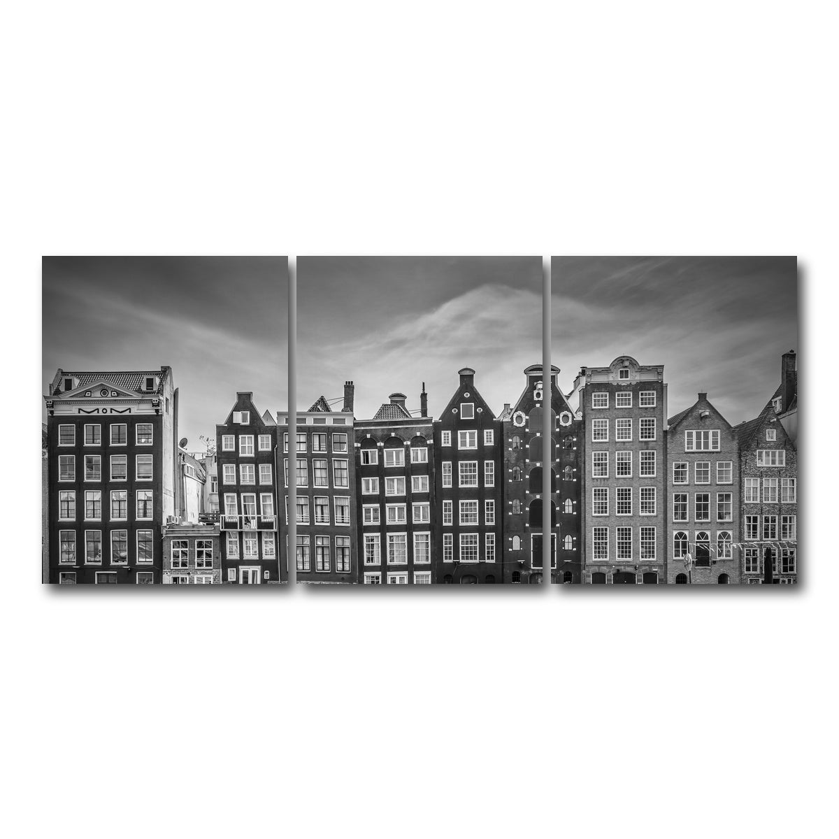 AUTO-MOCKUP WHITE | AMSTERDAM Damrak | 3 Piece | Gallery Wrap Canvas | group=18x24