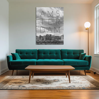 AUTO-MOCKUP ROOM | AMSTERDAM Singel Canal with Flower Market