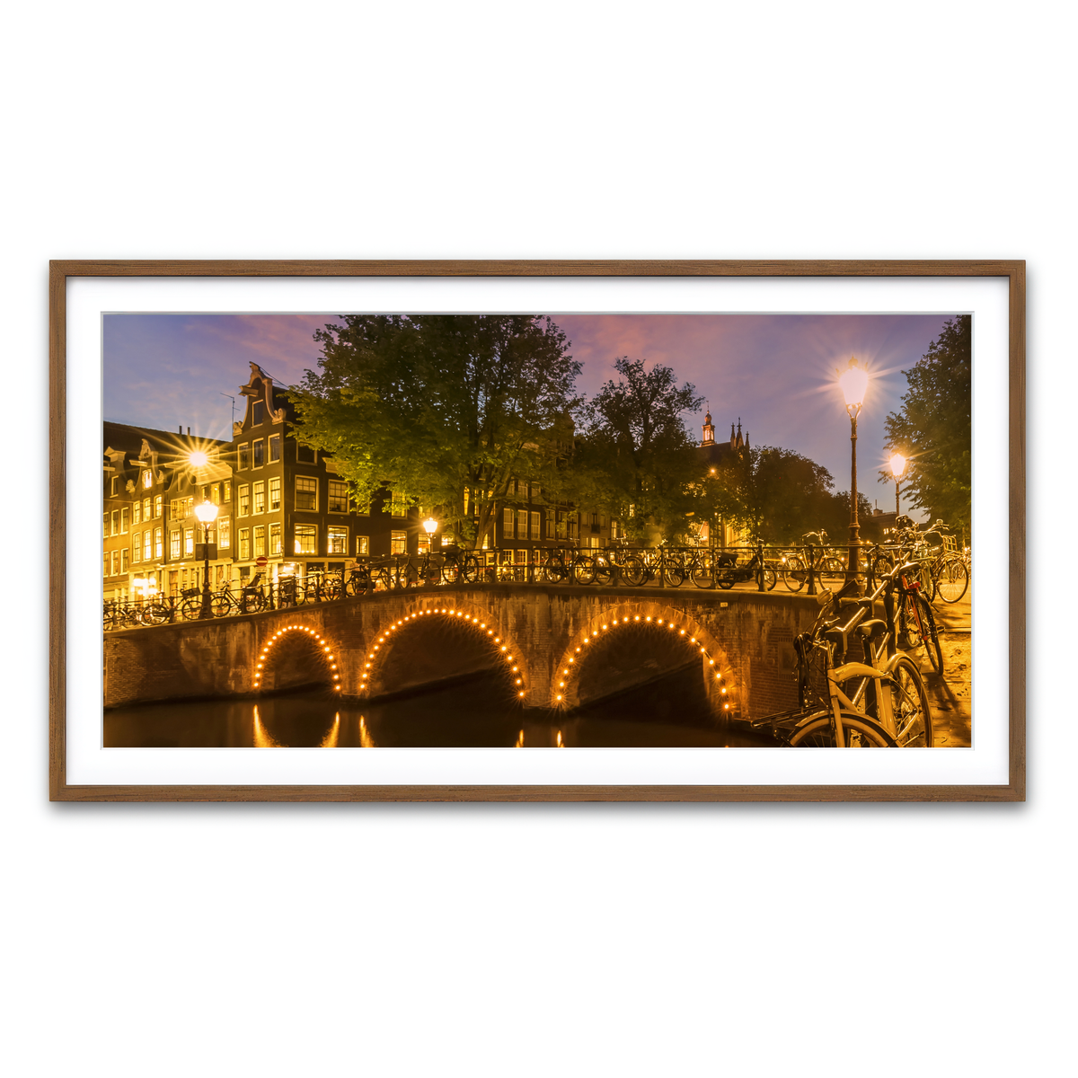 Framed Print 2x1 Walnut