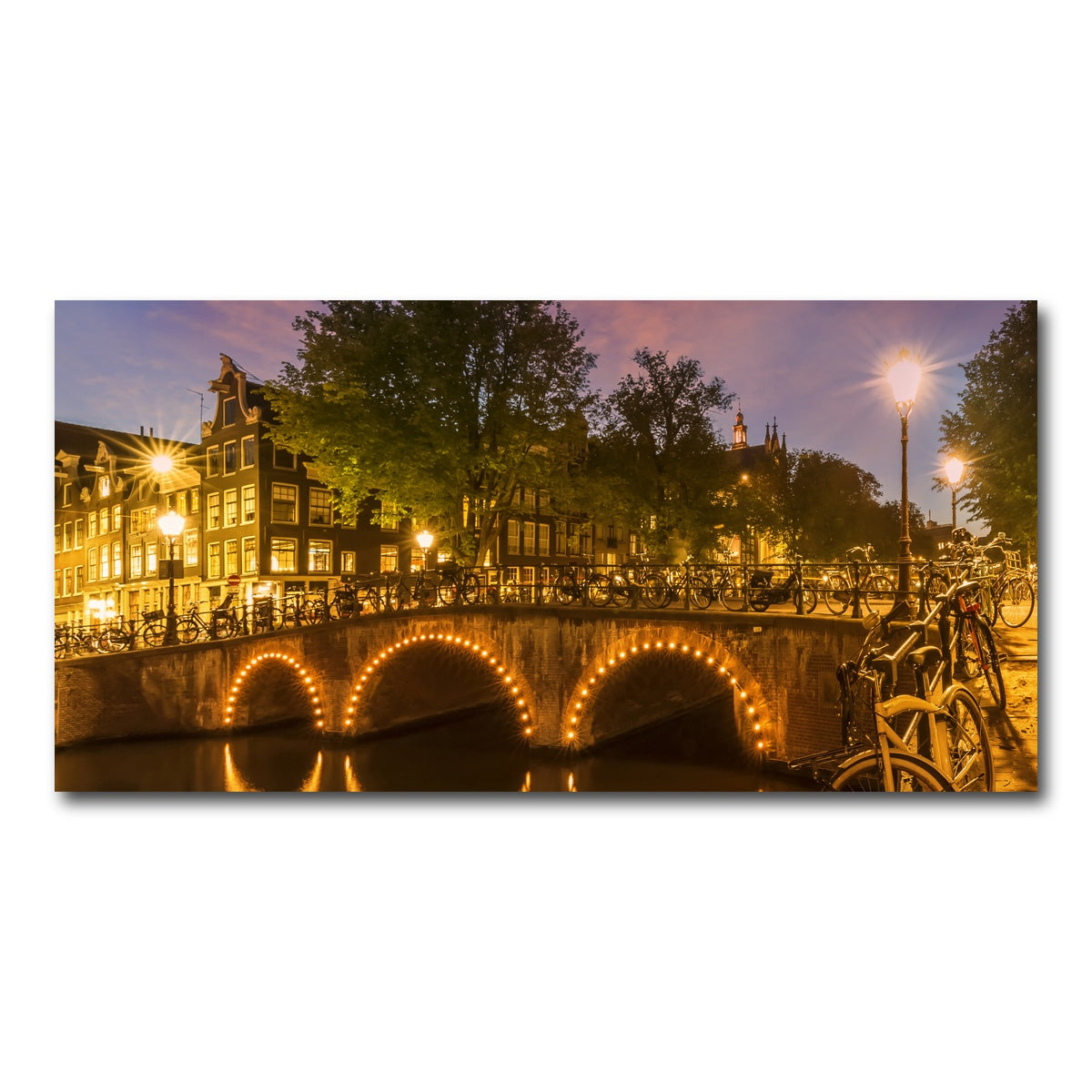 AUTO-MOCKUP WHITE | AMSTERDAM from Keizersgracht | 1 Piece | Gallery Wrap Canvas | group=2x1